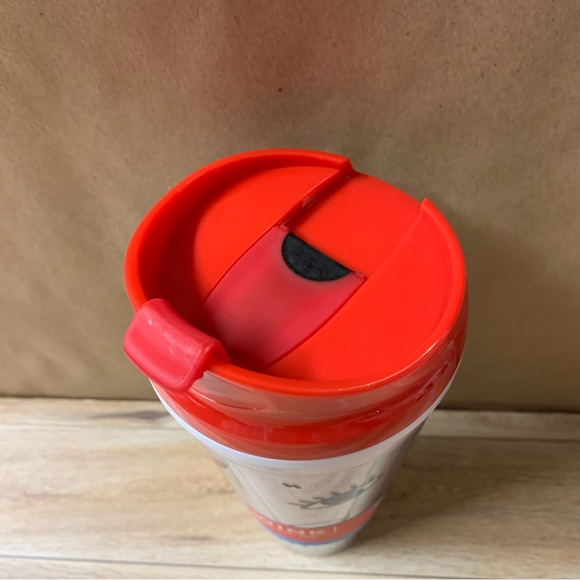 New! Just Mustard Wink Double Wall Mug Reusable Hot Cold 22oz 625ml Plastic - Picture 3 of 9